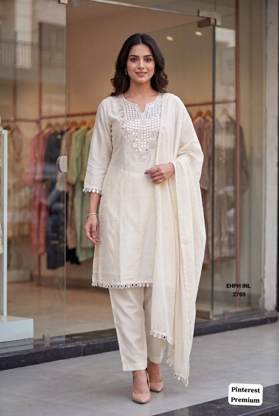 Teal Blue Premium Mirror Work Festive Wear Salwar Suit Set